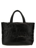 Saint Laurent Black Lamb Leather Tote Bag