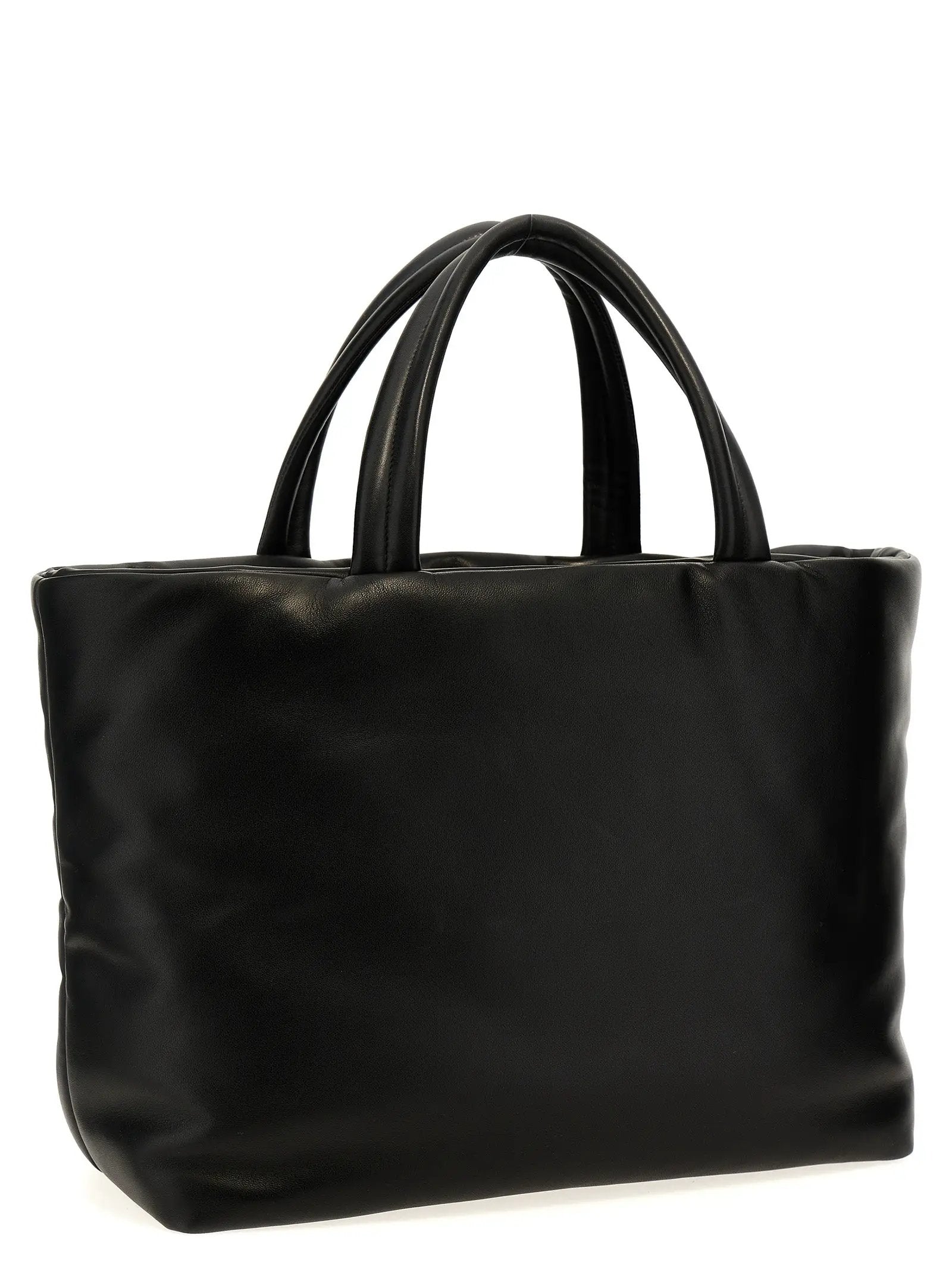 Saint Laurent Black Lamb Leather Tote Bag