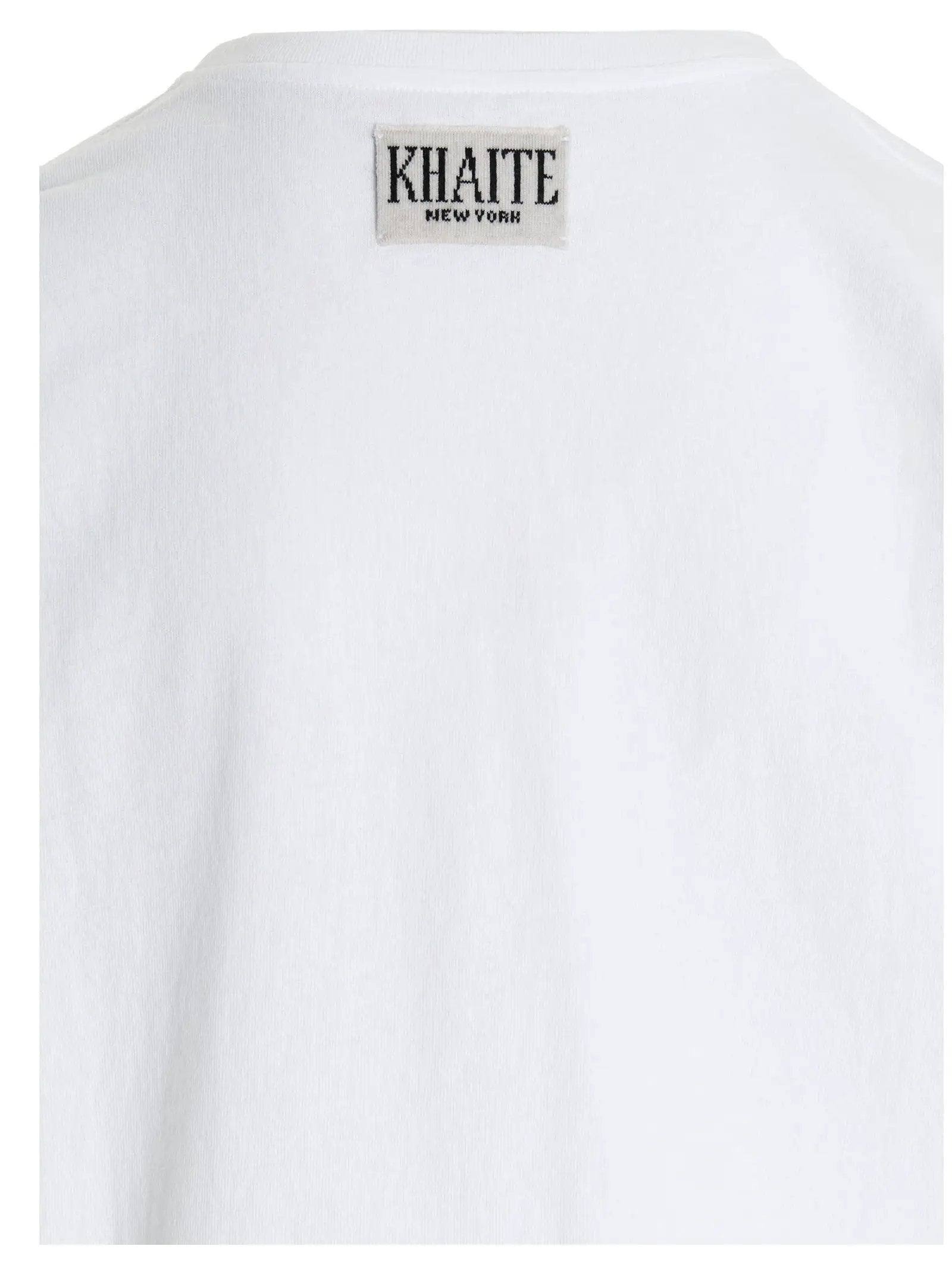 Khaite White Cotton T-Shirt