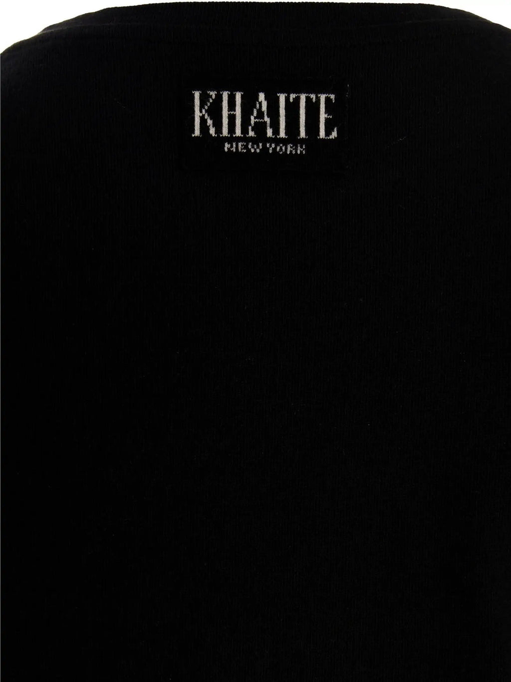 T-shirt noir en coton Khaite