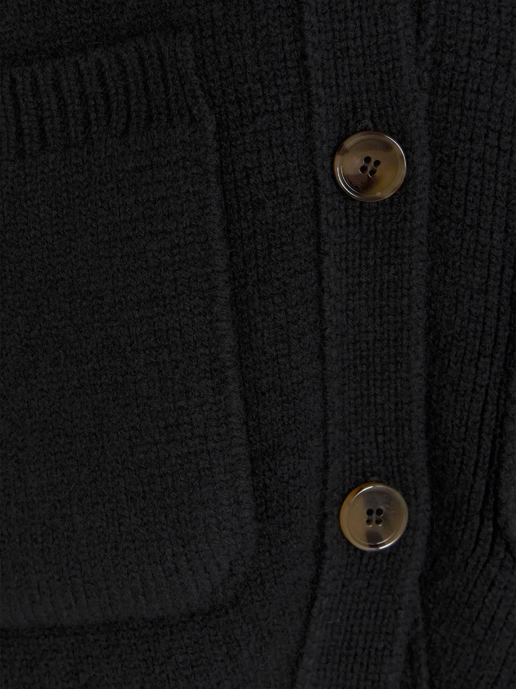 Khaite Black Cashmere Cardigan