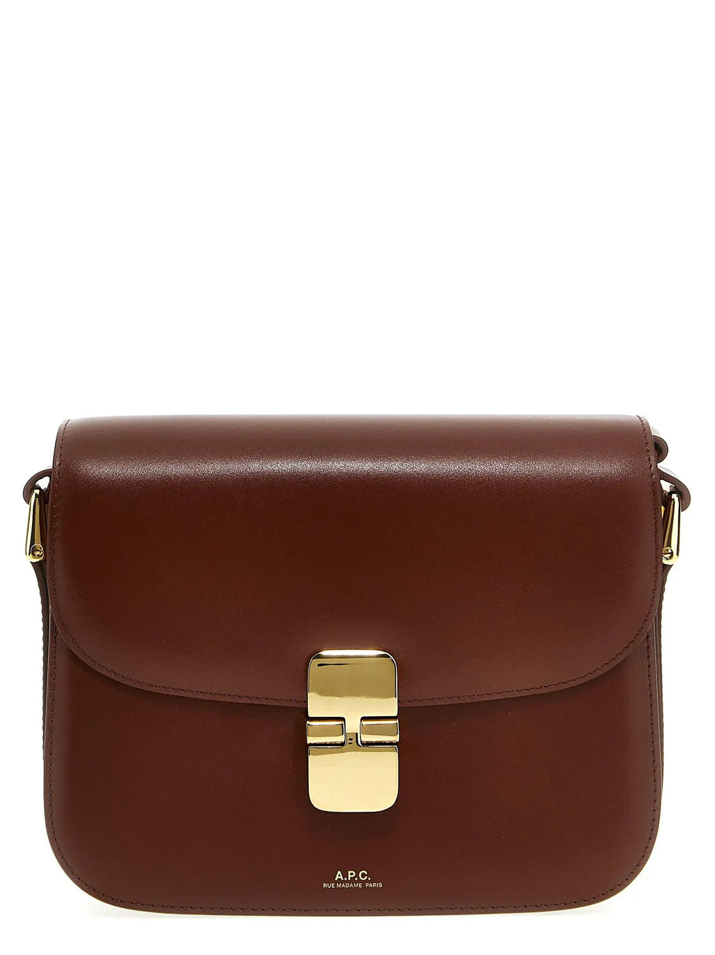 A.P.C. Brown Cowhide Crossbody Bag