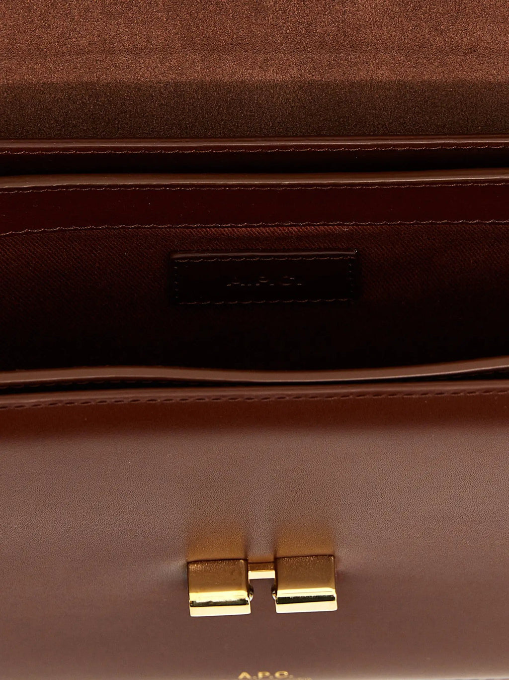 A.P.C. Brown Cowhide Crossbody Bag