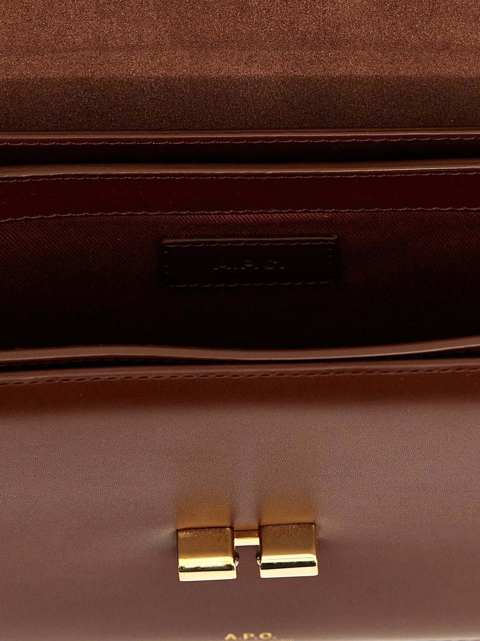 A.P.C. Brown Cowhide Crossbody Bag