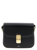 A.P.C. Black Cowhide Crossbody Bag