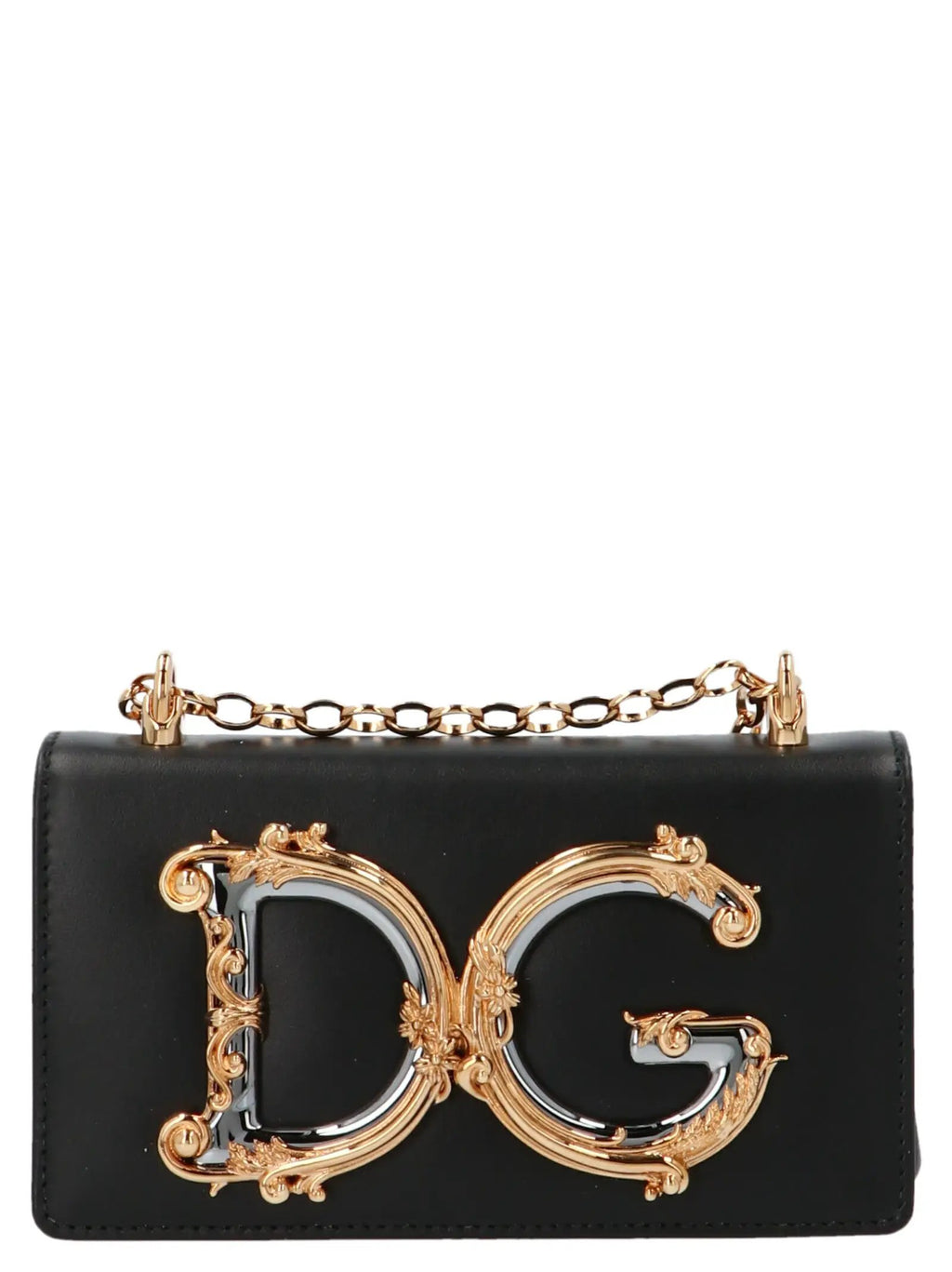 Sac bandoulière Dolce & Gabbana en cuir de veau noir