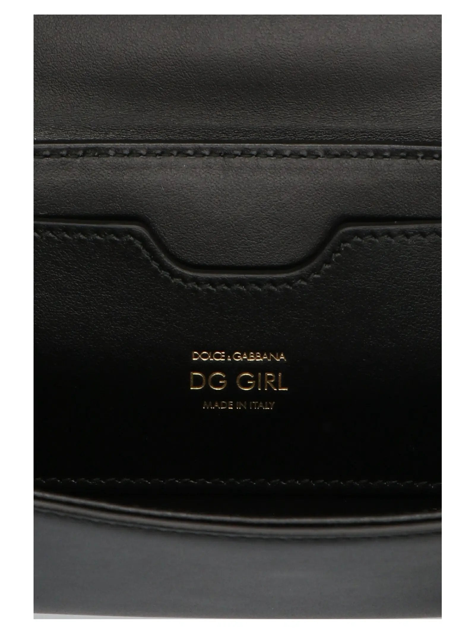 Sac bandoulière Dolce & Gabbana en cuir de veau noir