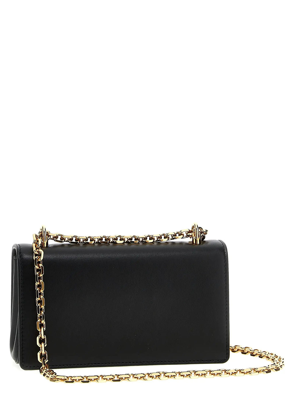 Sac bandoulière Dolce & Gabbana en cuir de veau noir