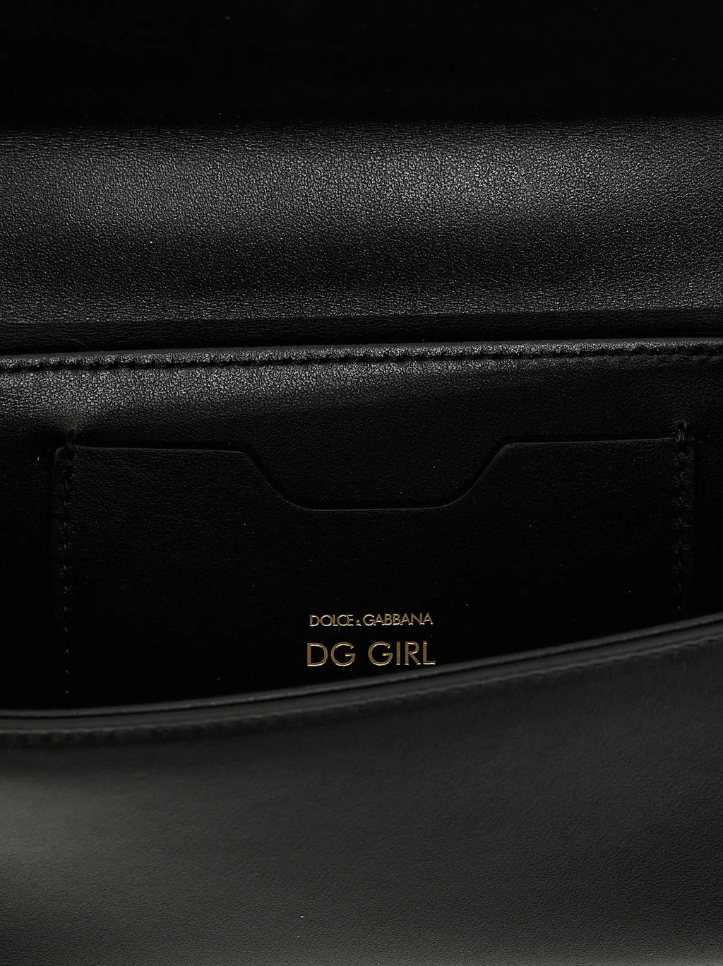 Sac bandoulière Dolce & Gabbana en cuir de veau noir