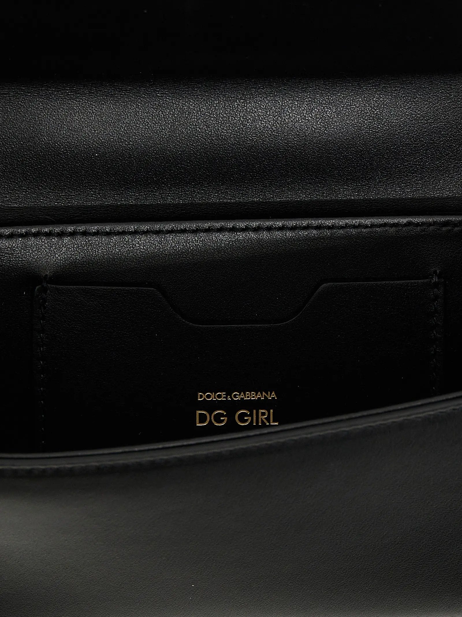 Sac bandoulière Dolce & Gabbana en cuir de veau noir