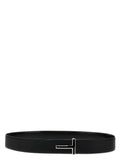 Tom Ford Black Calfskin Regular Belt