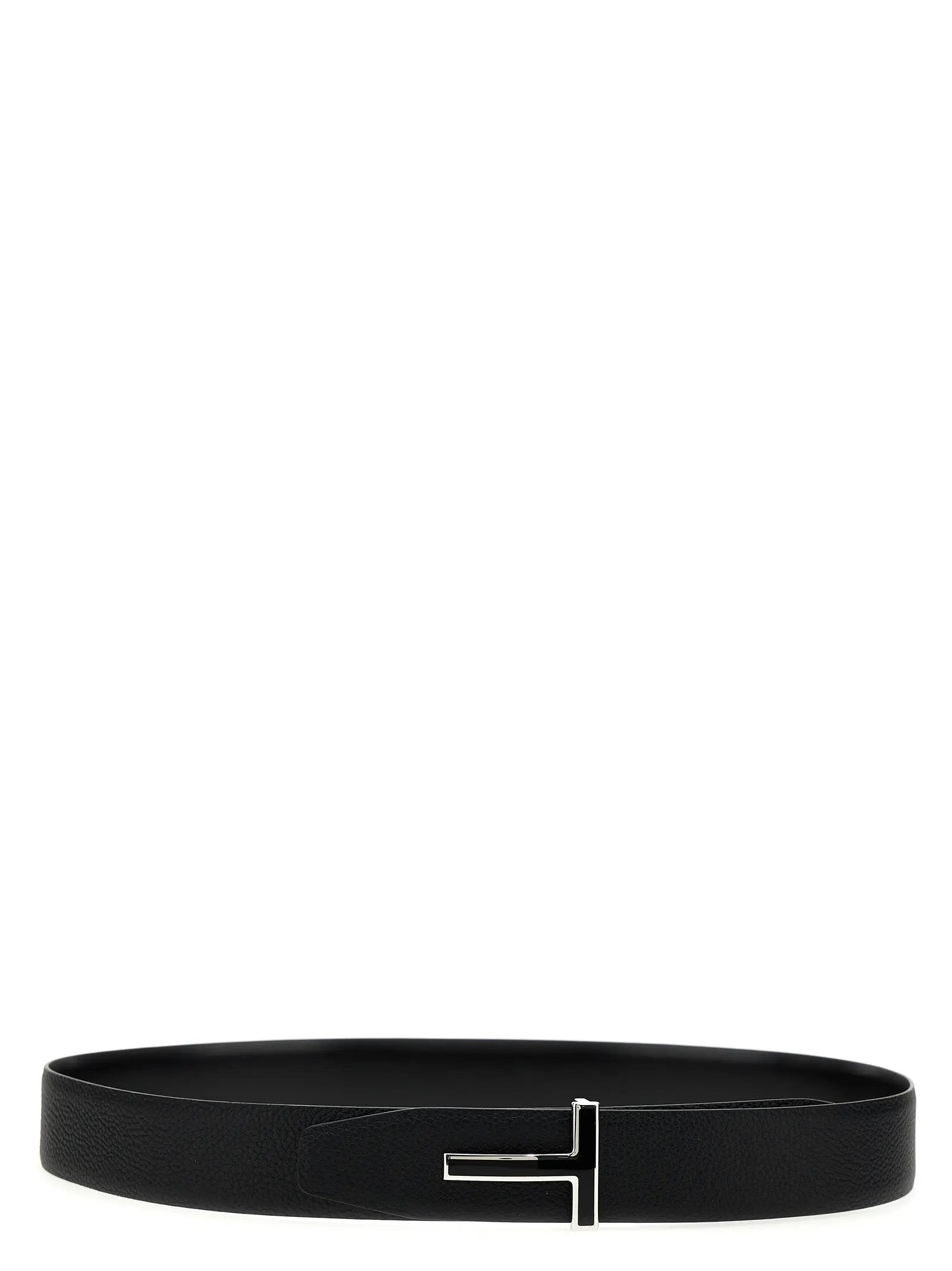 Tom Ford Black Calfskin Regular Belt