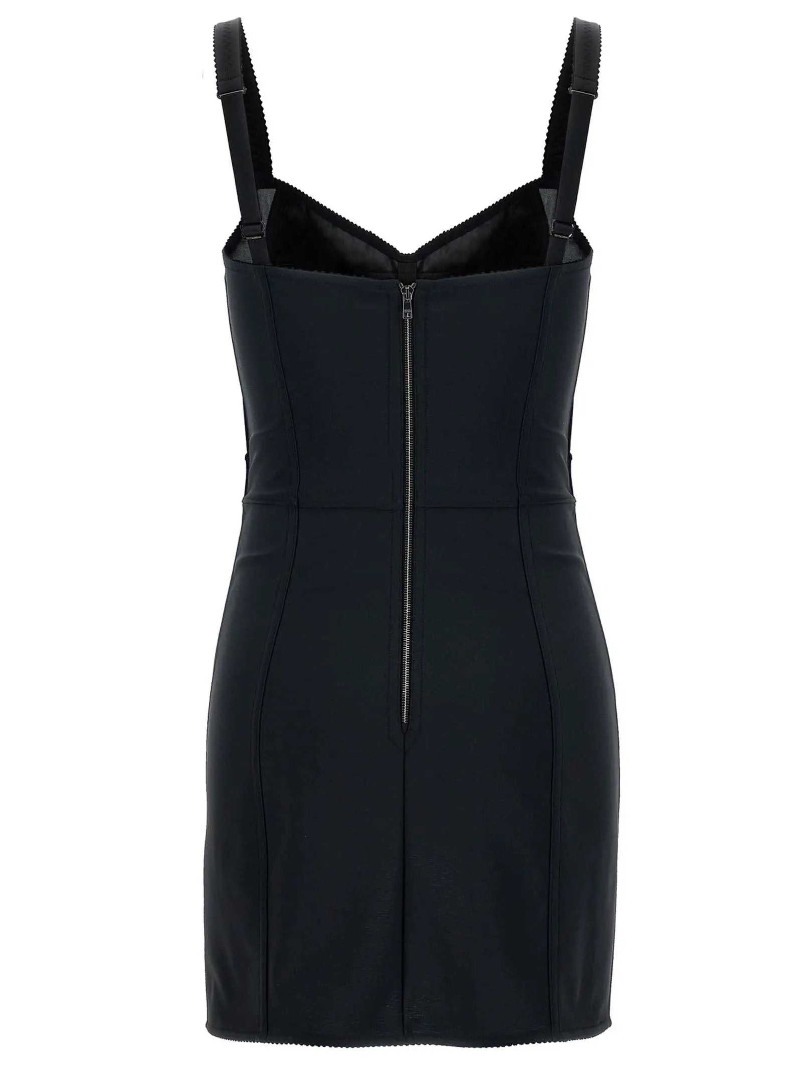 Dolce & Gabbana Black Polyester Short Dress
