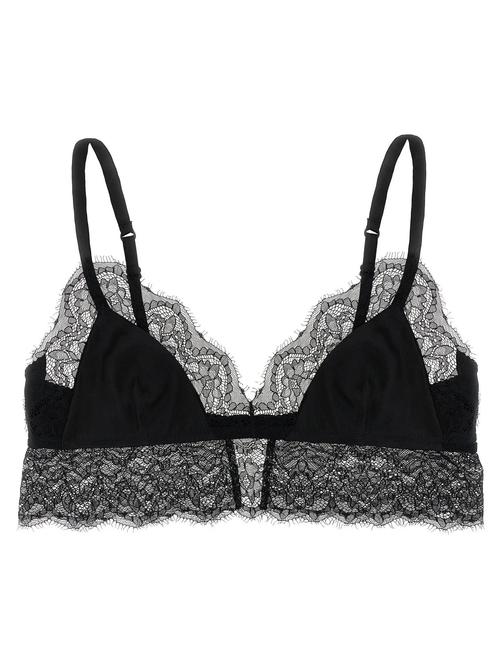 Dolce & Gabbana Black Silk Bra