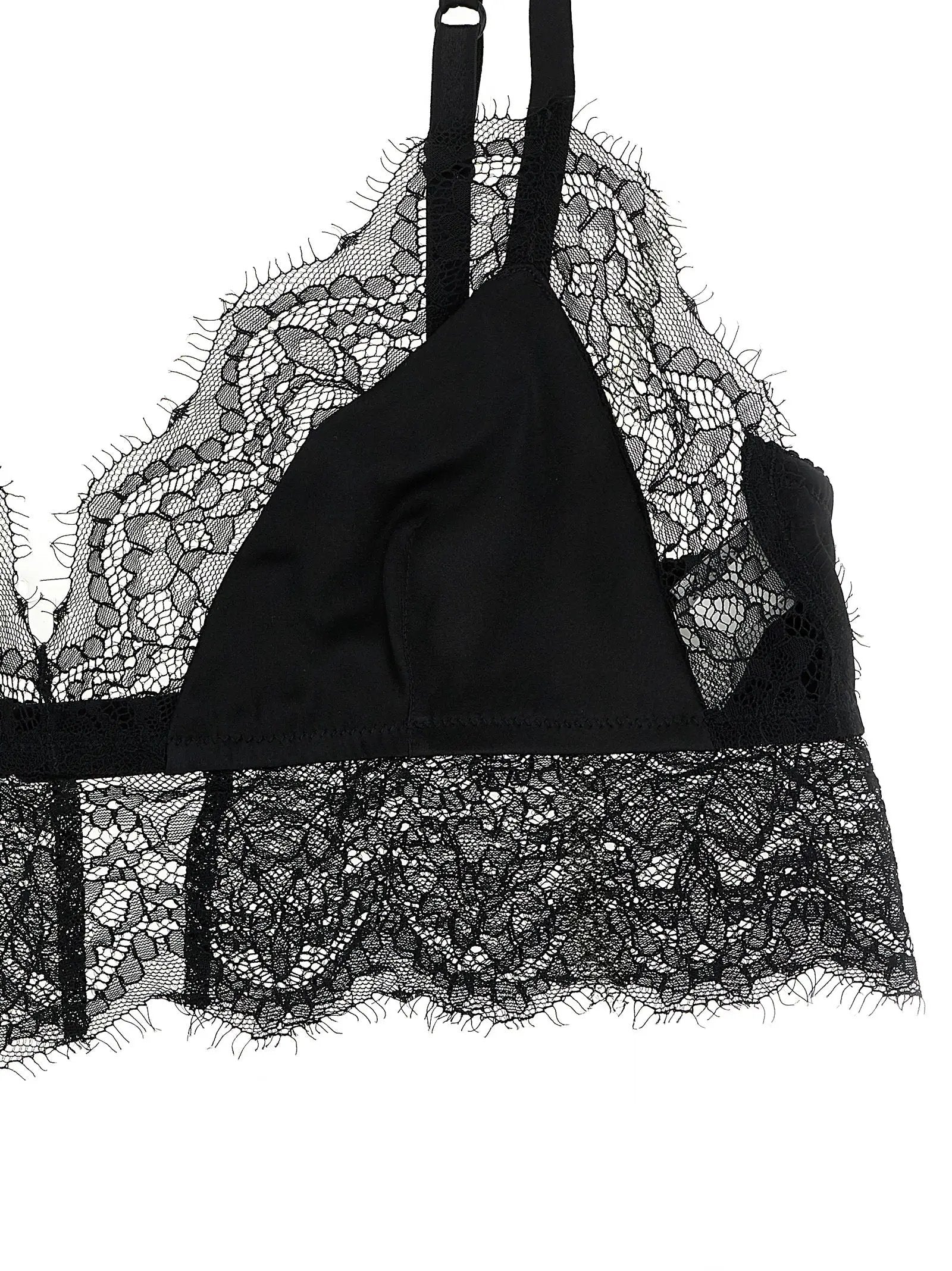 Dolce & Gabbana Black Silk Bra