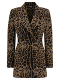 Blazer Dolce & Gabbana marron en viscose