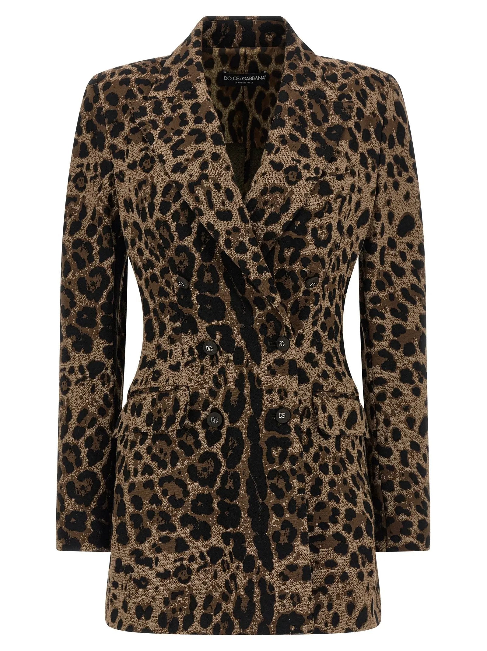 Blazer Dolce & Gabbana marron en viscose