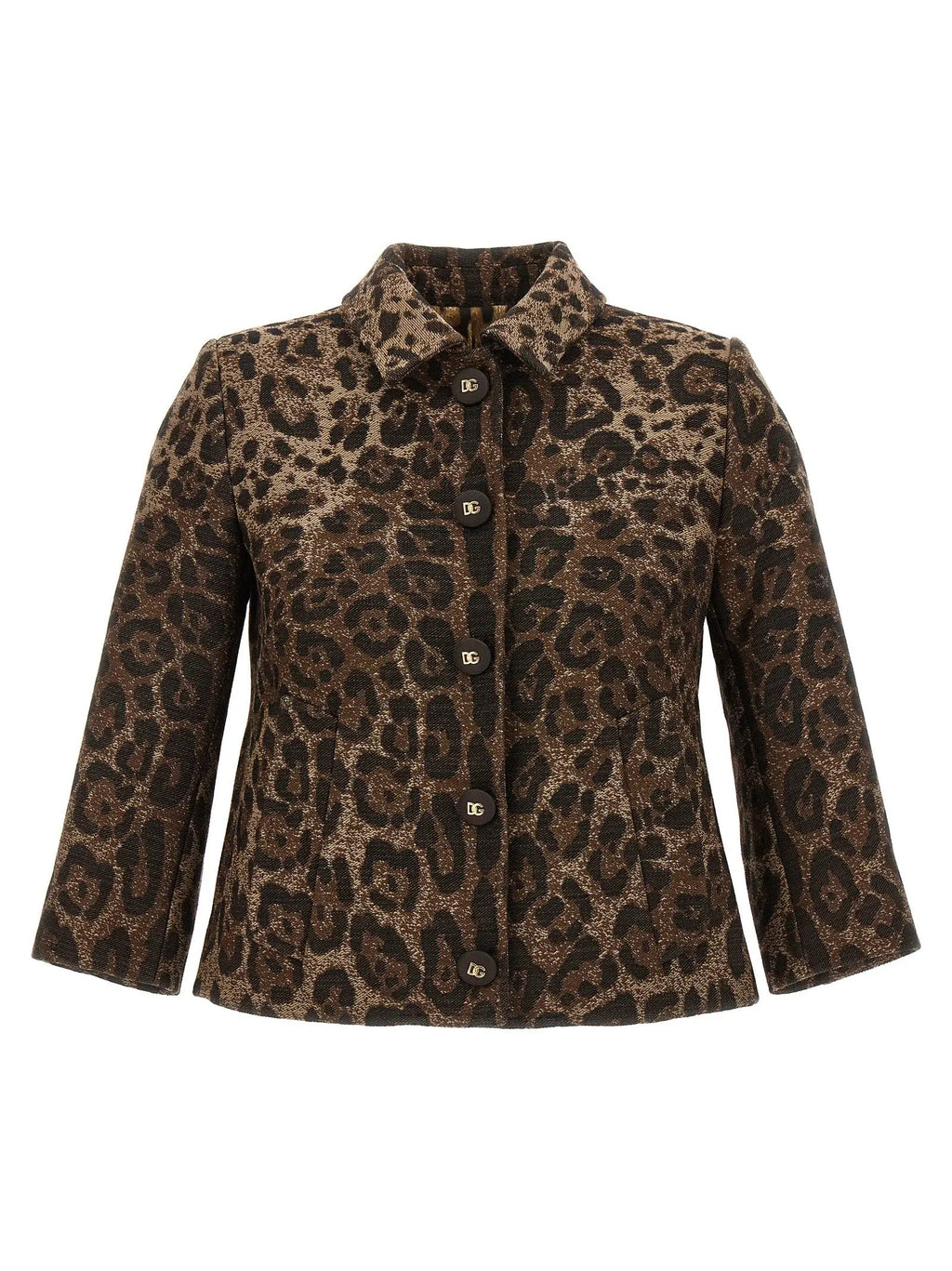 Blazer Dolce & Gabbana marron en laine vierge