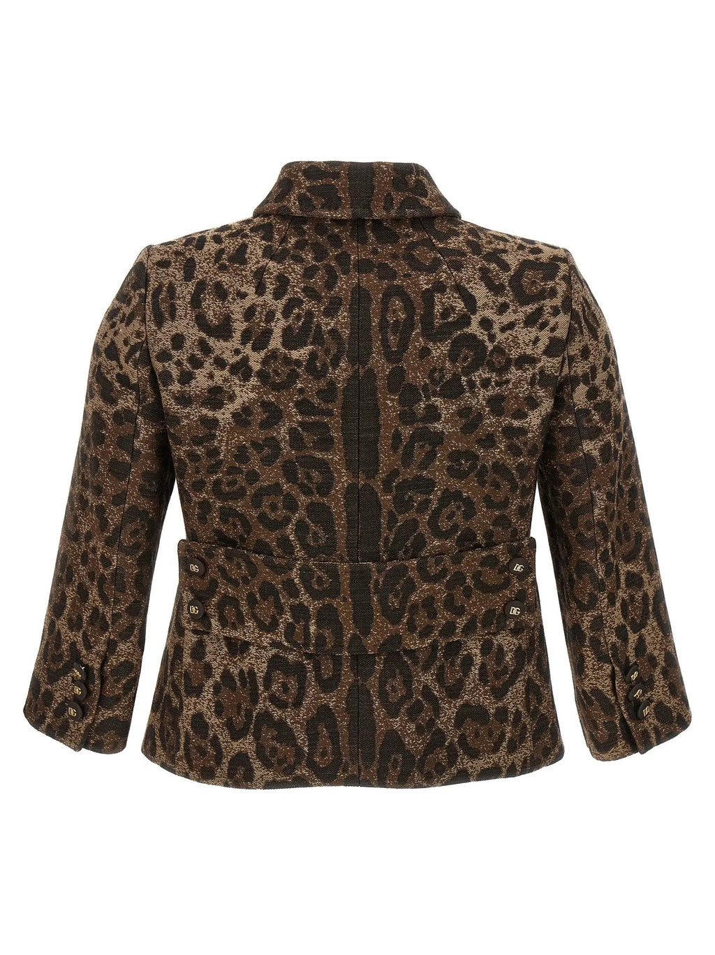 Blazer Dolce & Gabbana marron en laine vierge