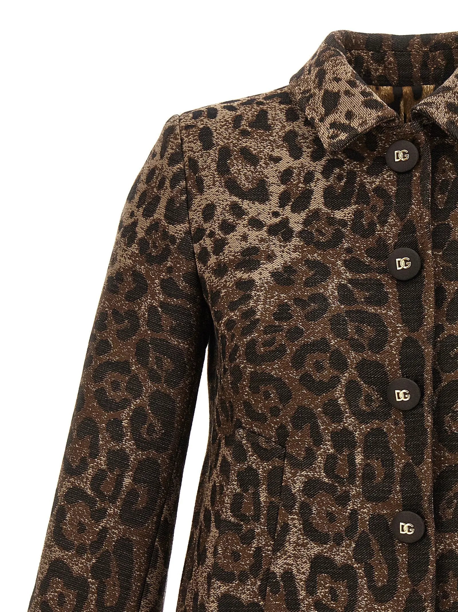 Blazer Dolce & Gabbana marron en laine vierge