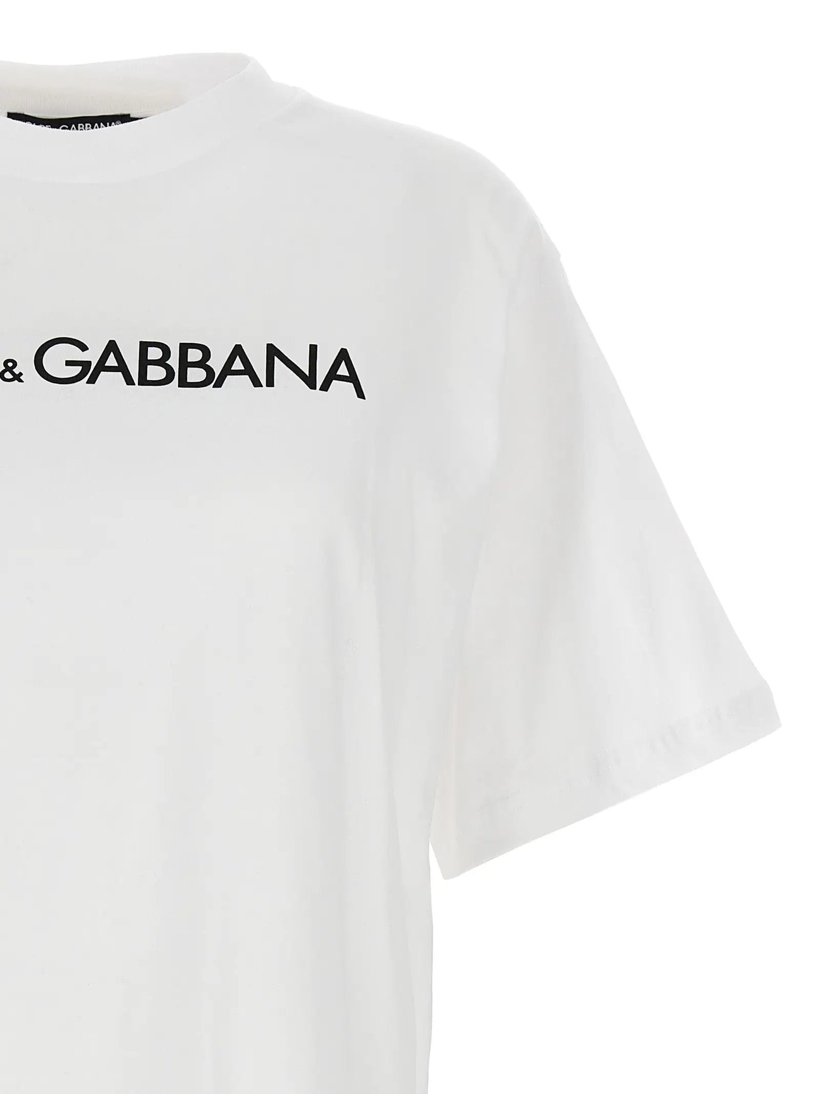 Dolce & Gabbana White Cotton T-Shirt