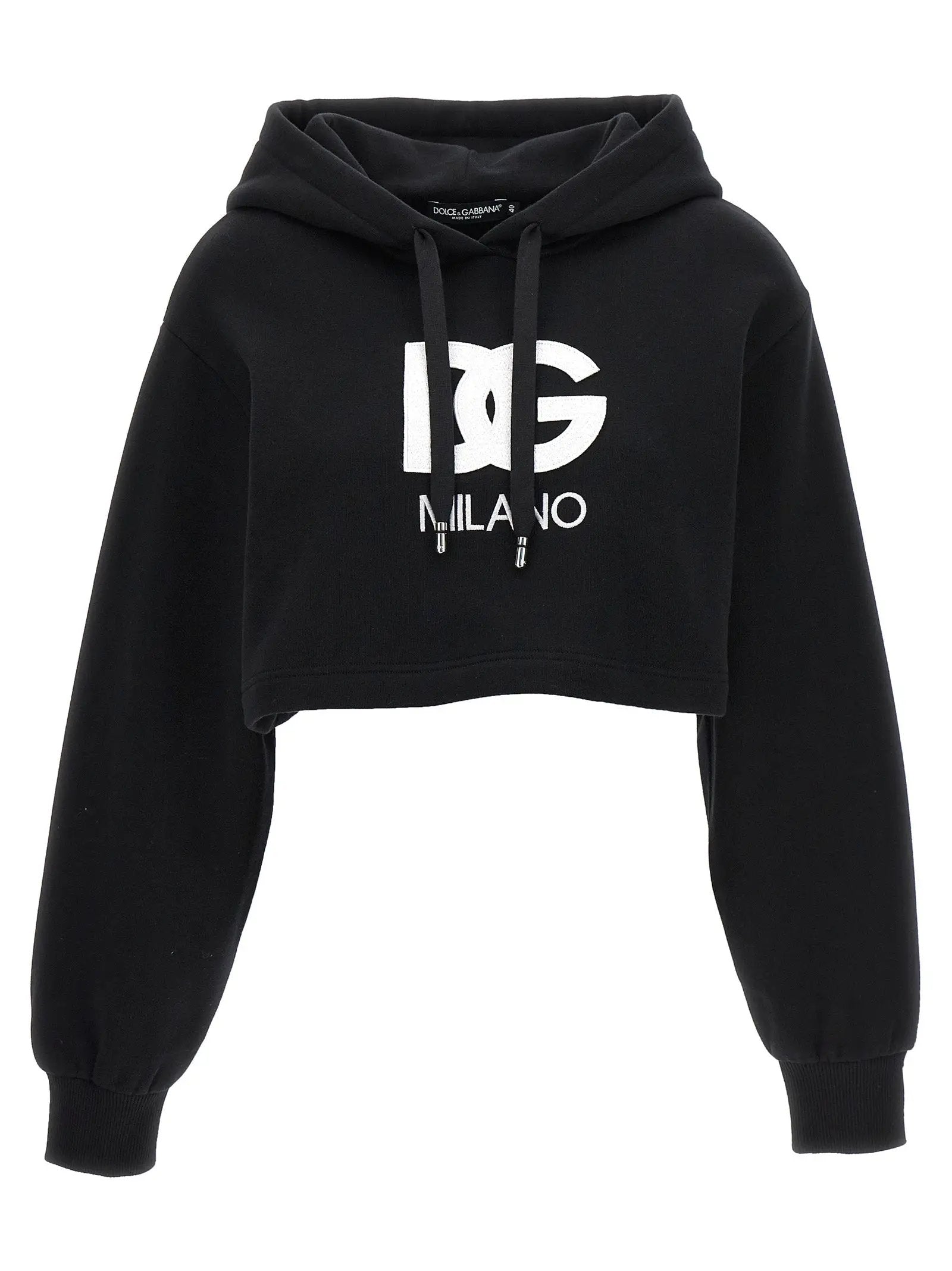 Sweat à capuche Dolce & Gabbana en coton noir