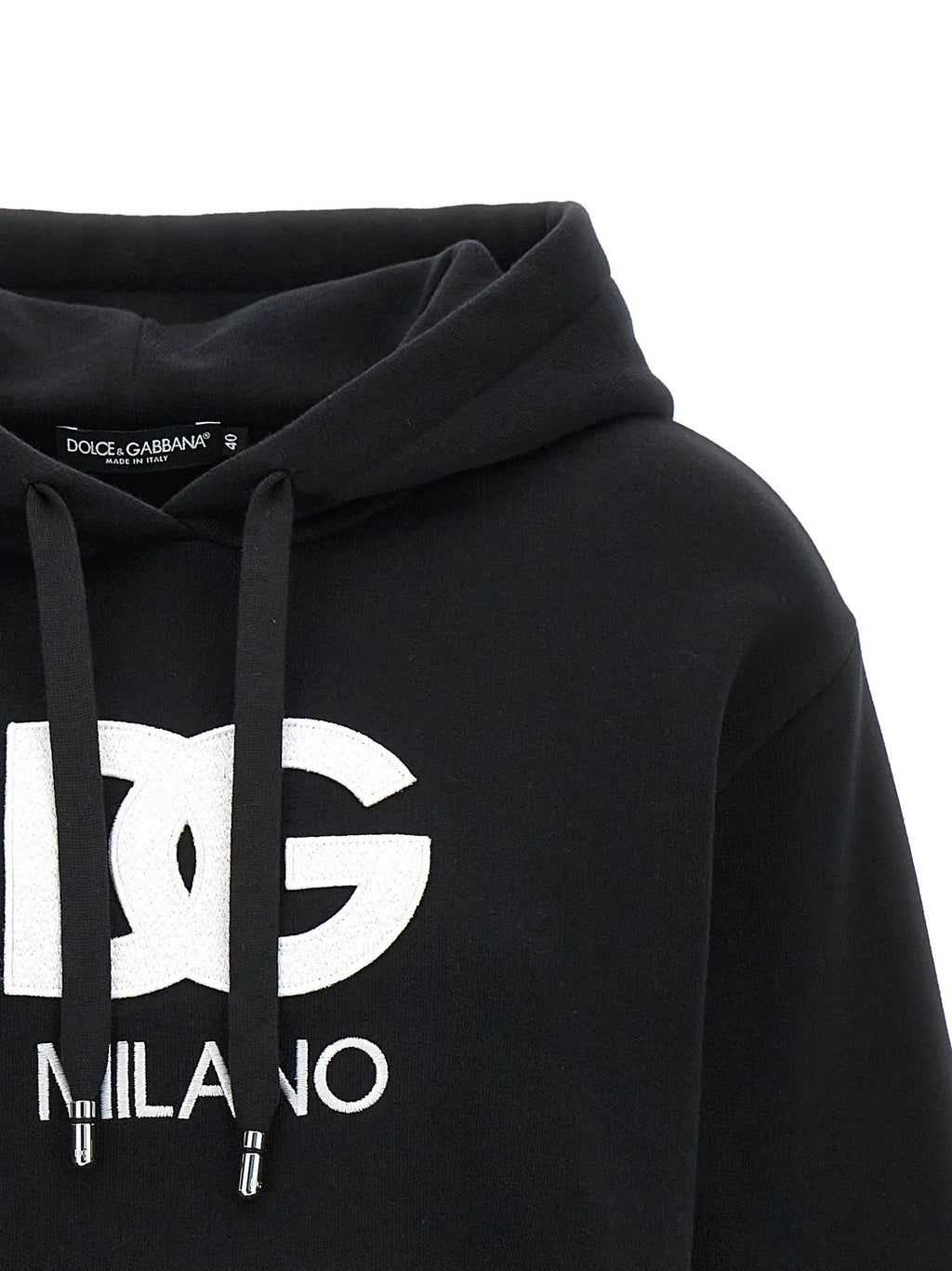 Sweat à capuche Dolce & Gabbana en coton noir