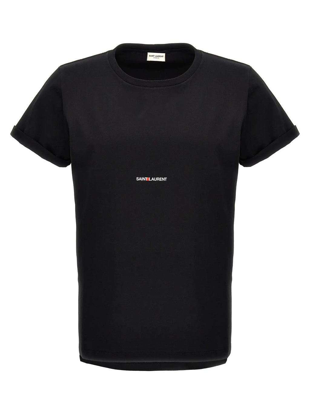 Saint Laurent Black Cotton T-Shirt
