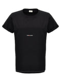 Saint Laurent Black Cotton T-Shirt