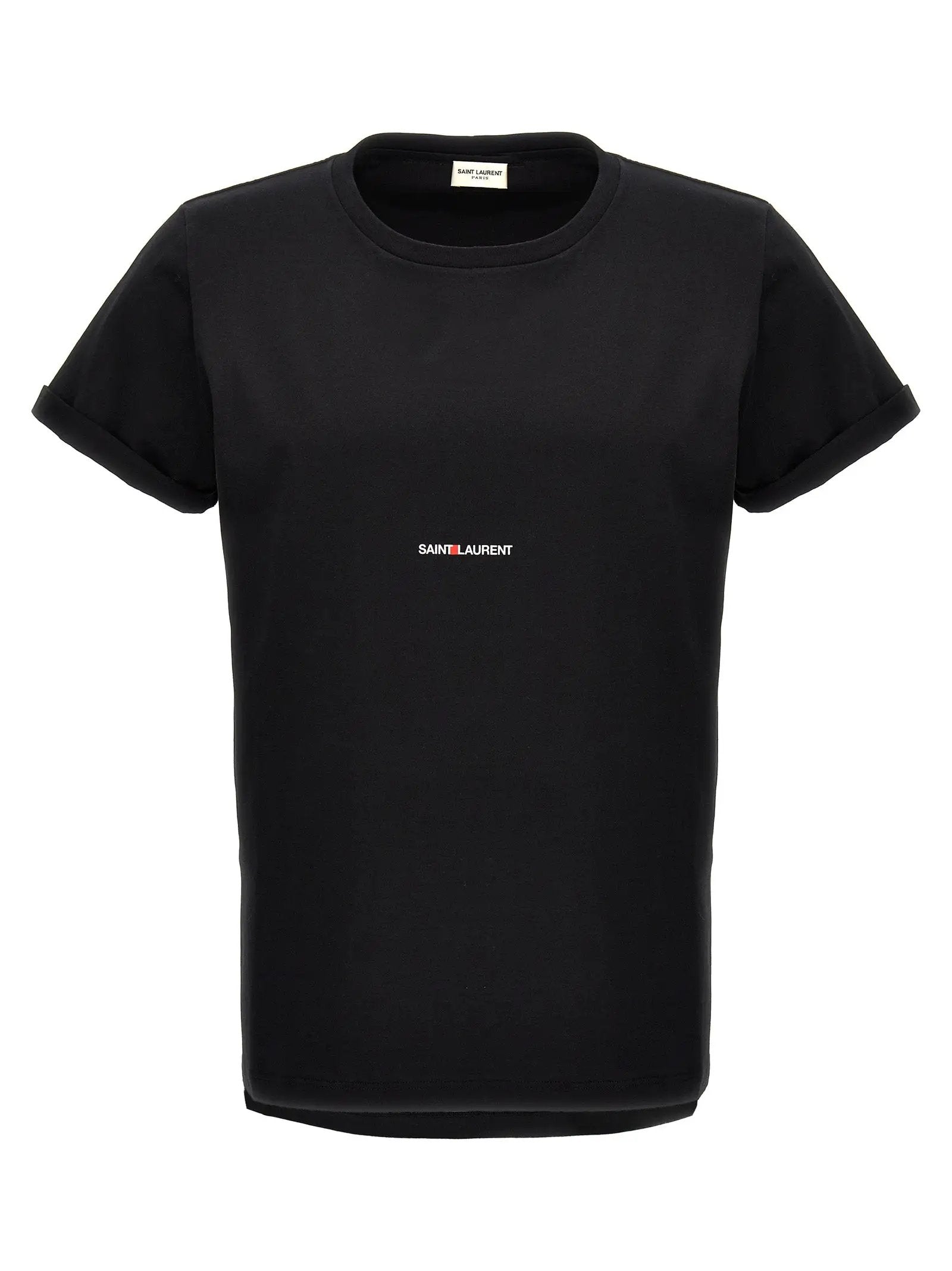 Saint Laurent Black Cotton T-Shirt