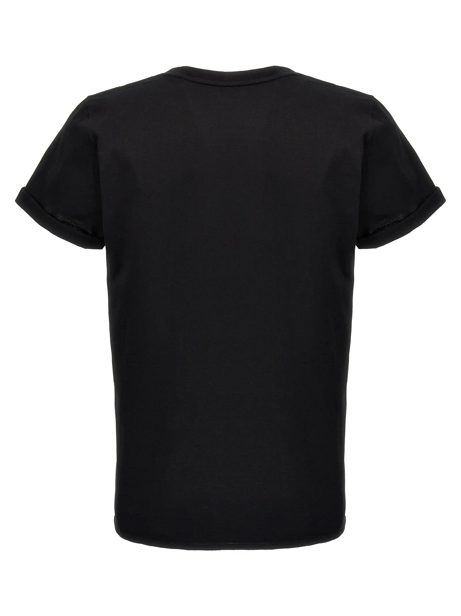 Saint Laurent Black Cotton T-Shirt
