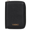 Portefeuille Versace en cuir noir
