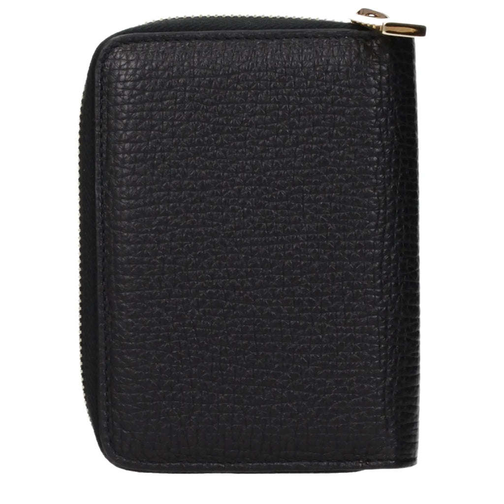Portefeuille Versace en cuir noir