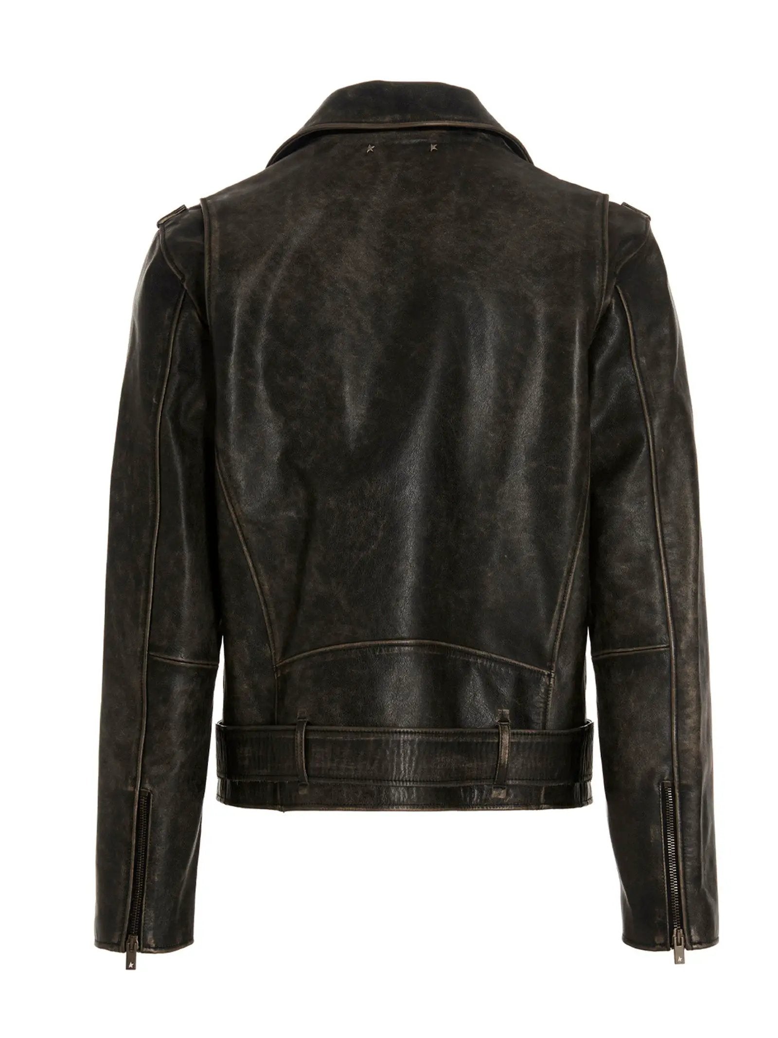 Golden Goose Black Calfskin Leather Jacket