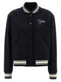 Golden Goose Blue Virgin Wool Bomber