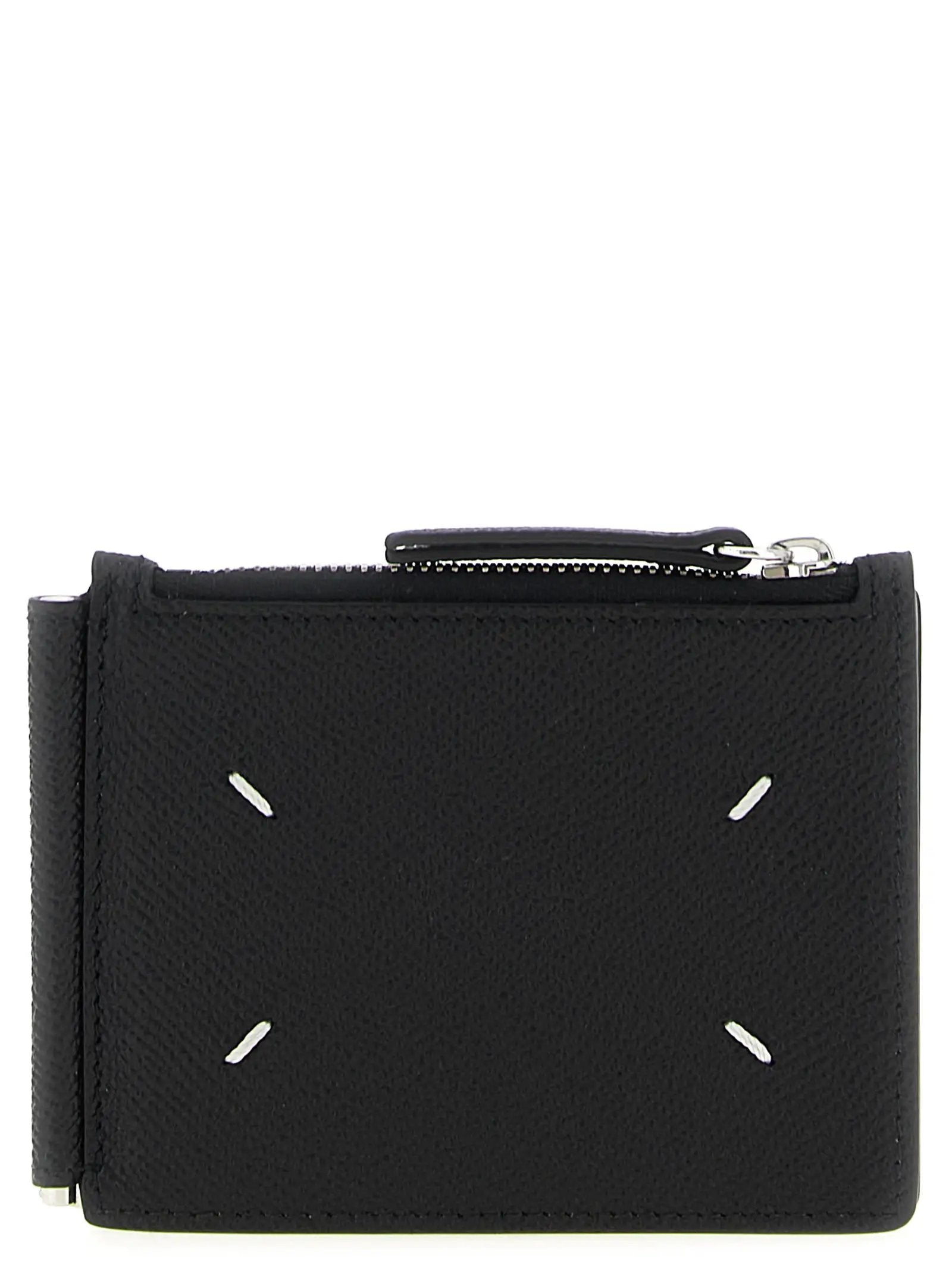 Maison Margiela Black Leather Leather Wallet