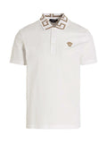 Polo Versace en coton blanc