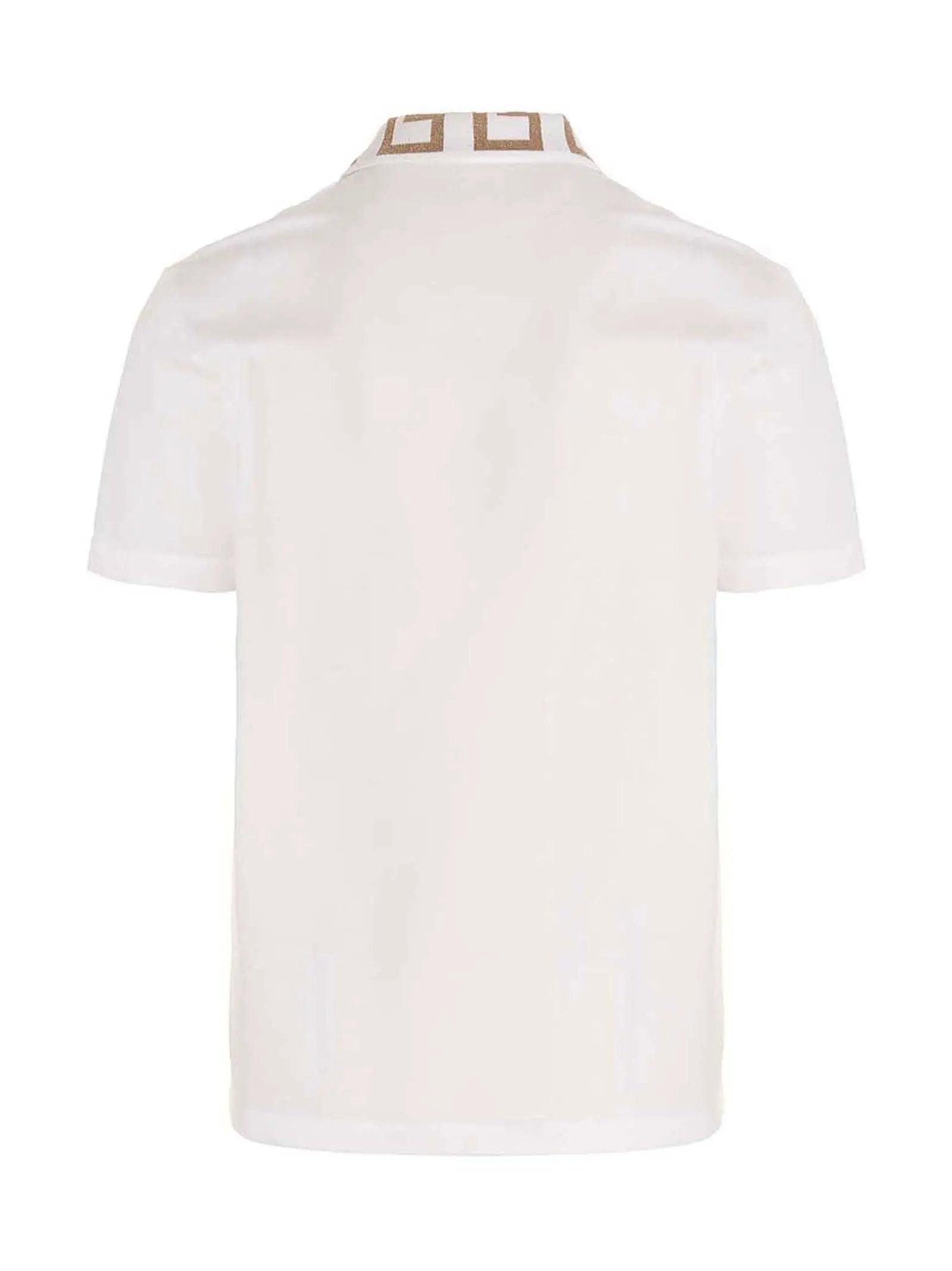 Polo Versace en coton blanc