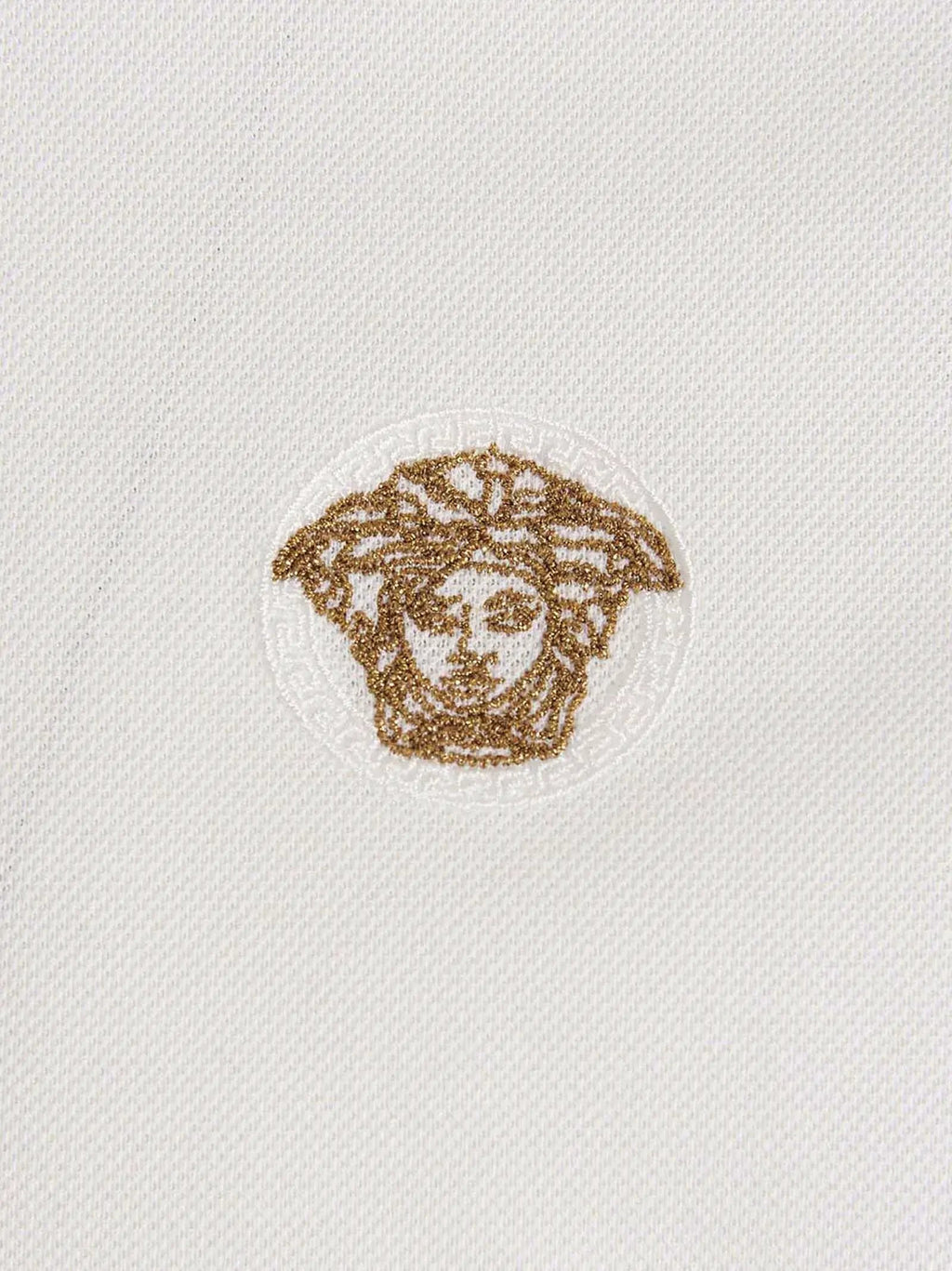 Polo Versace en coton blanc