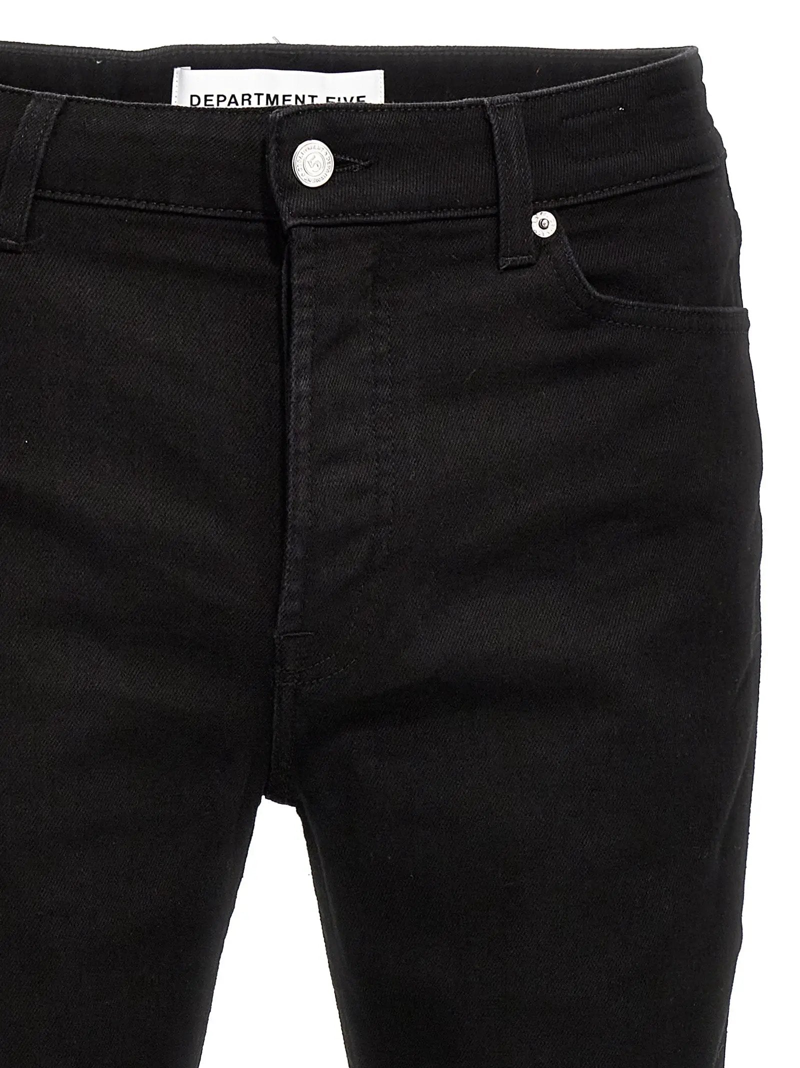 Department 5 Black Cotton Skinny Jeans