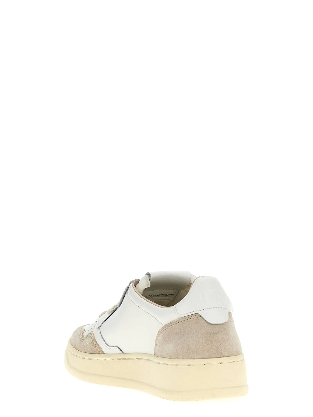 Baskets basses Autry en cuir de vachette beige
