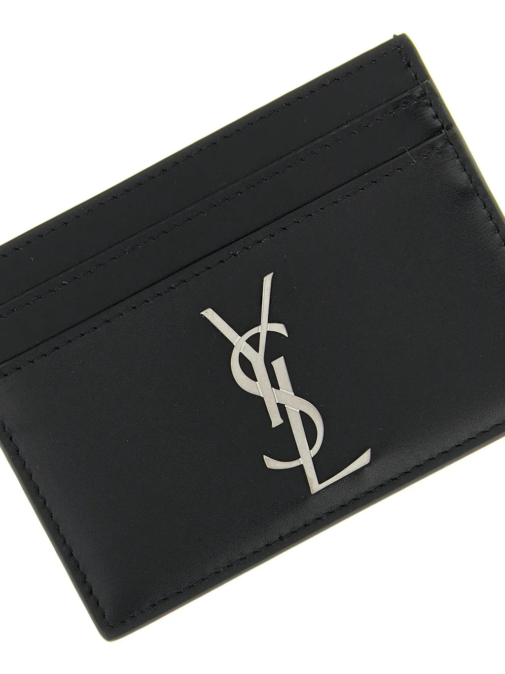Saint Laurent Black Calfskin Cardholder