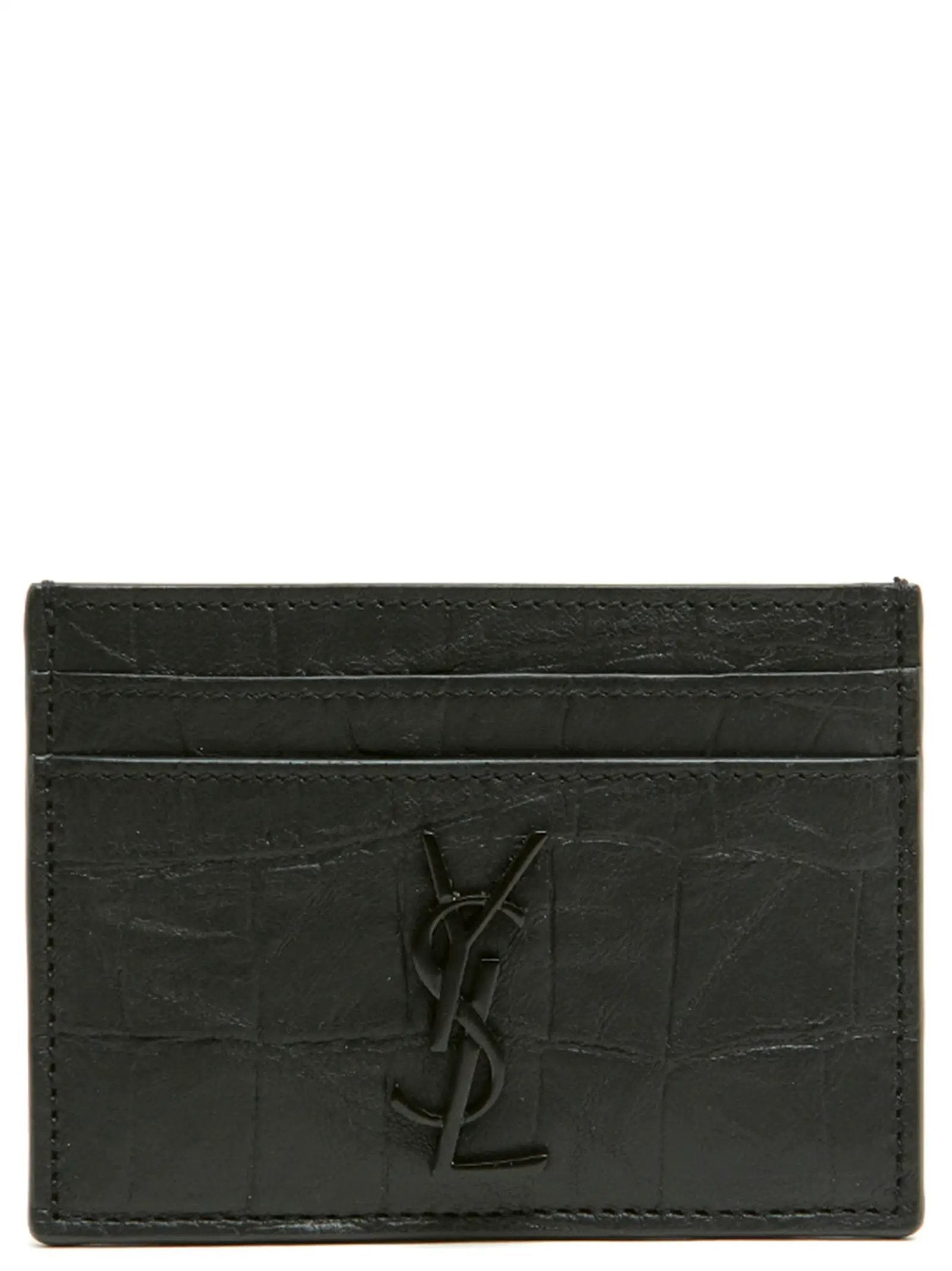 Saint Laurent Black Lambskin Cardholder