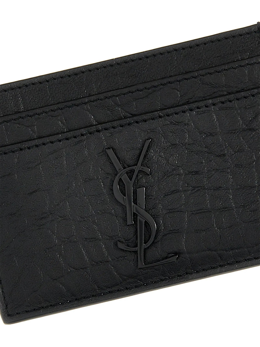 Saint Laurent Black Lambskin Cardholder
