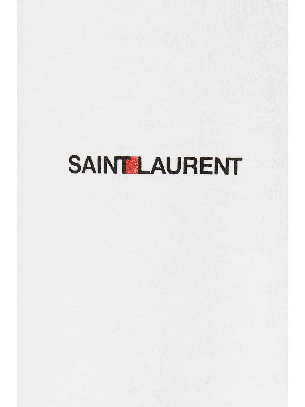 Saint Laurent White Cotton T-Shirt