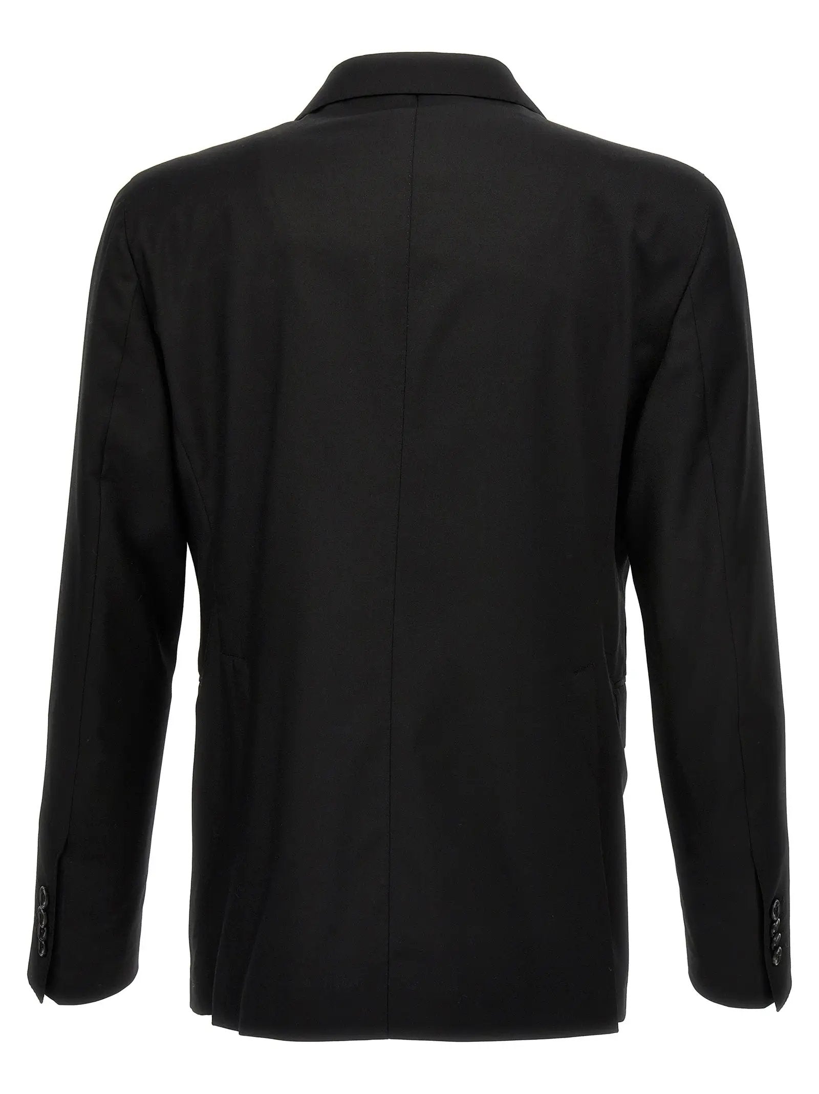 Tagliatore Black Virgin Wool Two-Piece Suit