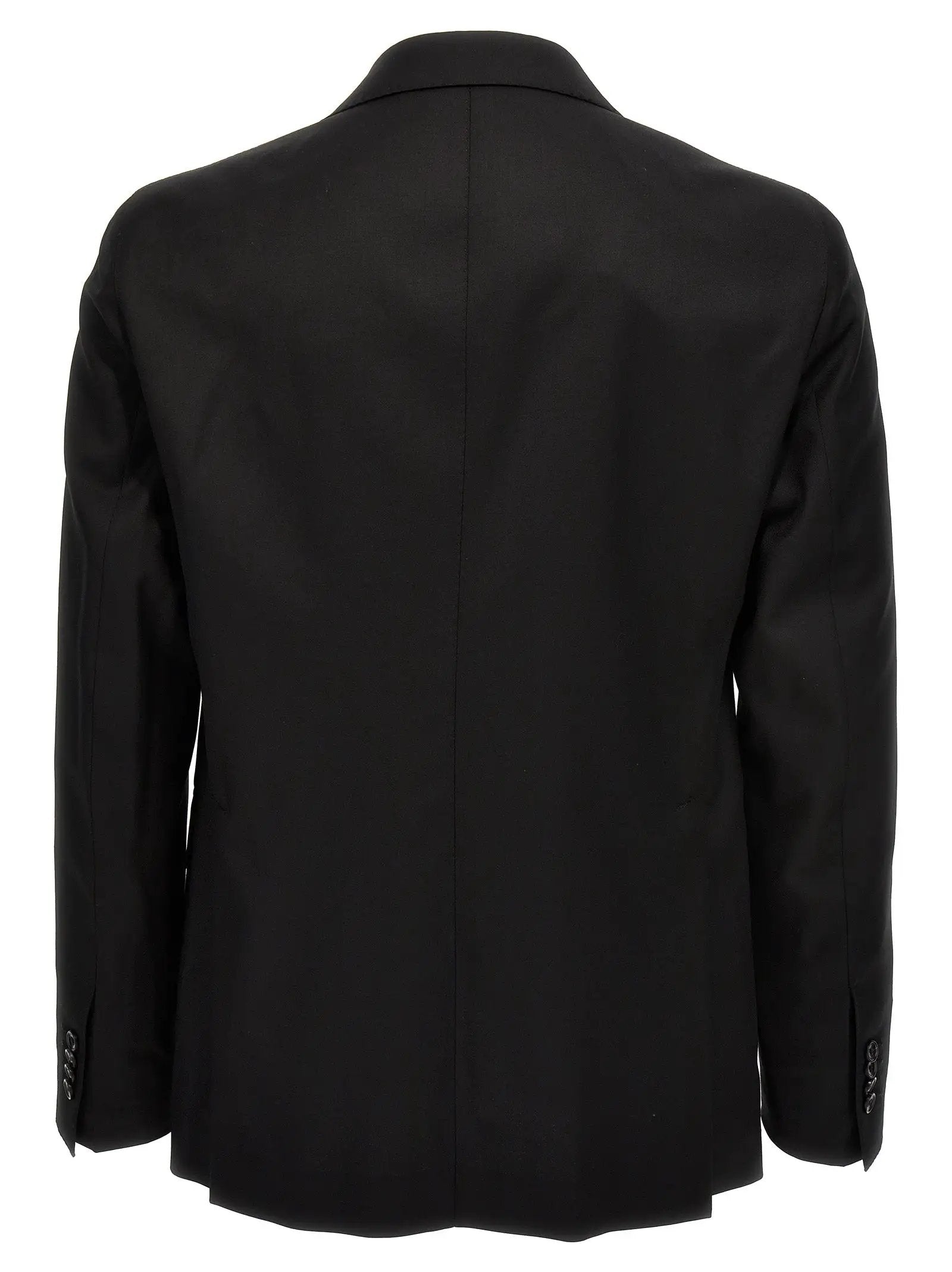 Tagliatore Black Virgin Wool Two-Piece Suit