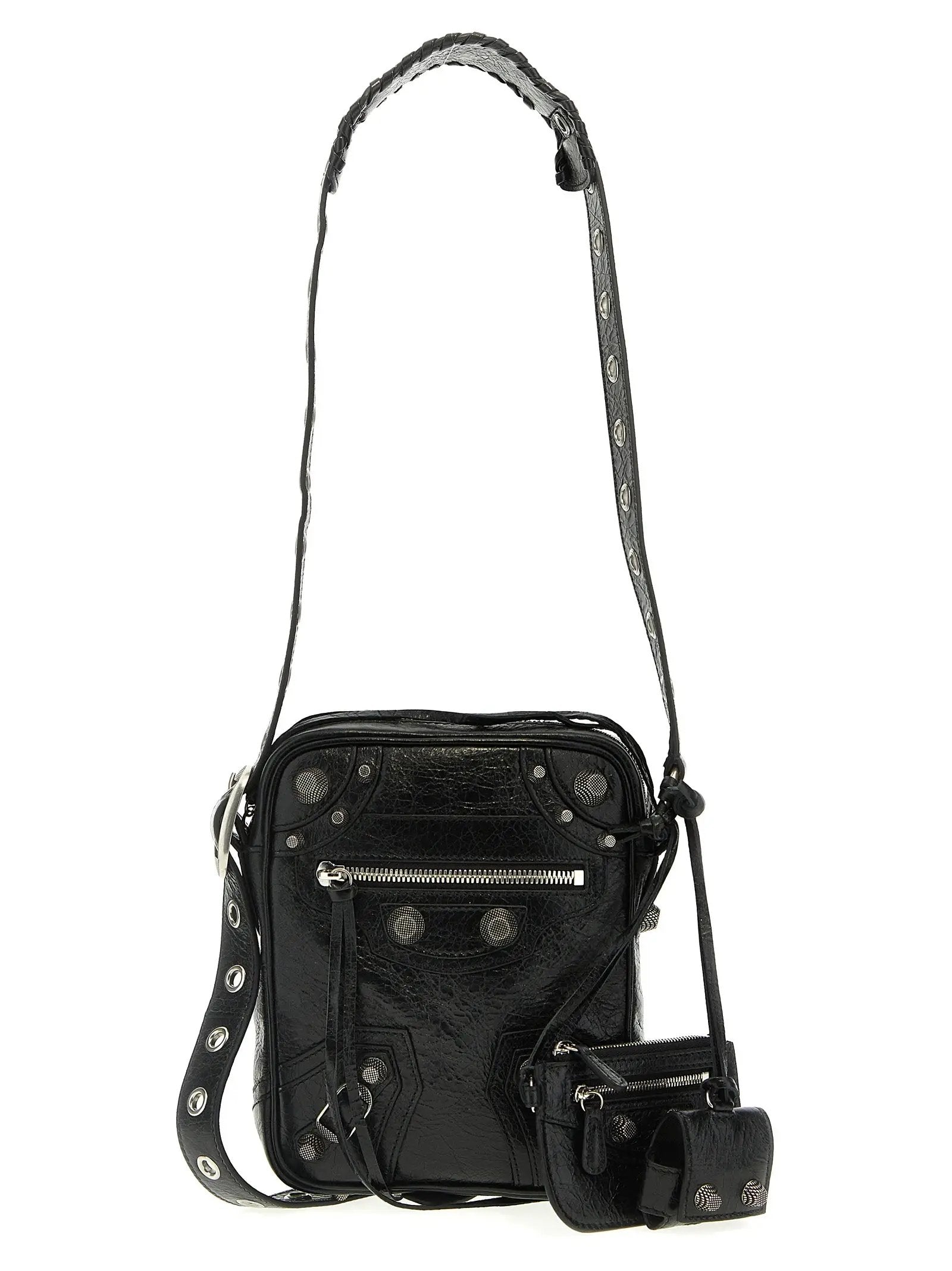 Balenciaga Black Lamb Leather Crossbody Bag