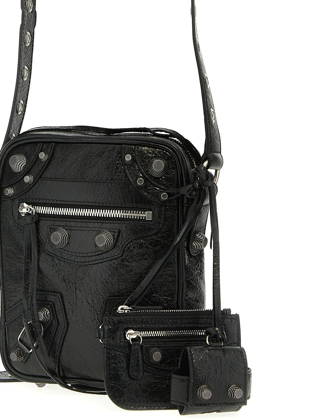 Balenciaga Black Lamb Leather Crossbody Bag