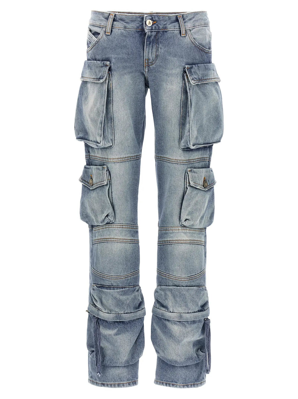 The Attico Blue Cotton Jeans Denim